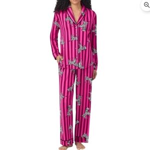 Women's Pink Zebra Print Pajama Set